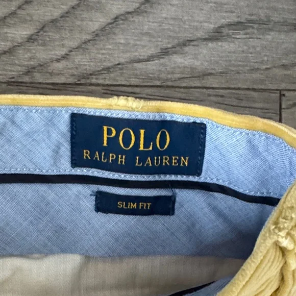 🌼POLO RAULPH LAUREN🌼 Men's Mustard Yellow Corduroy Pants, Size 32/30 - Picture 2 of 8